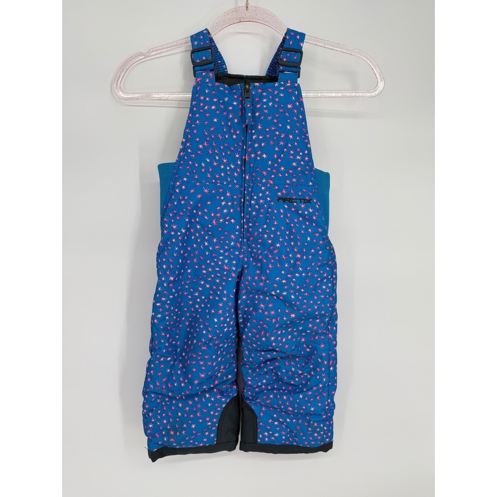 Arctix‎ Toddler Girls Blue Pink Starburst Insulated Snow Bibs Size 2T MK 1694